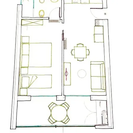 Apartment 400m With Pool *